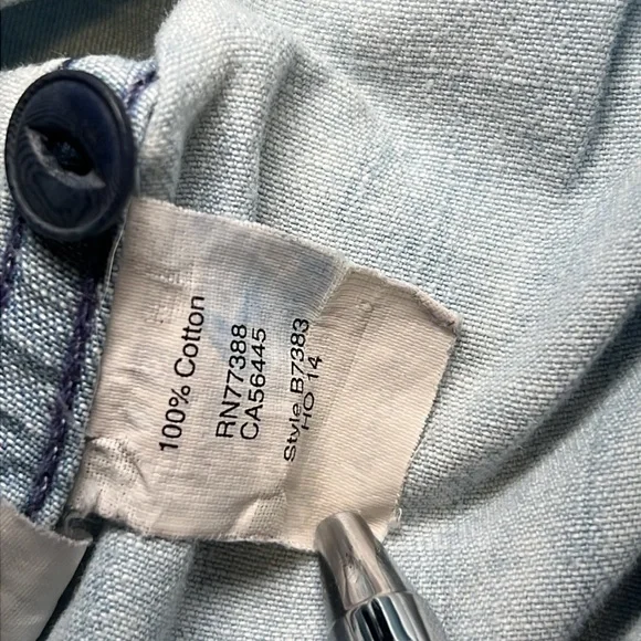 Madewell Chambray Shirt Wiith Heart Detail.  Size XXS. - Picture 11 of 11